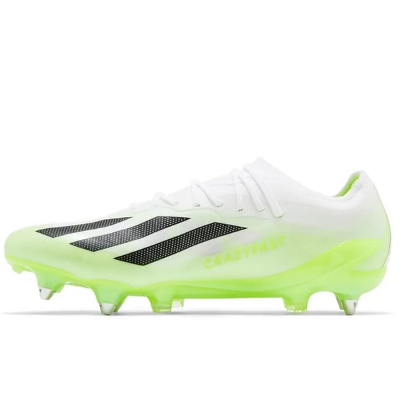Adidas X Crazyfast.1 FG (White/Lime) cleats main image 4